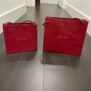 CARTIER Shopping Bags - set of 2